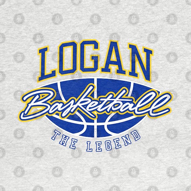 Logan Basketball The Legend Custom Player Your Name by Baseball Your Name